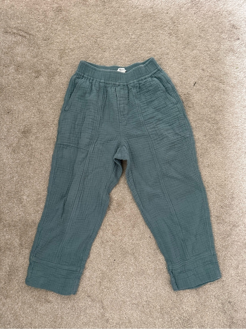 Madewell Kids Gauze Joggers in Teal